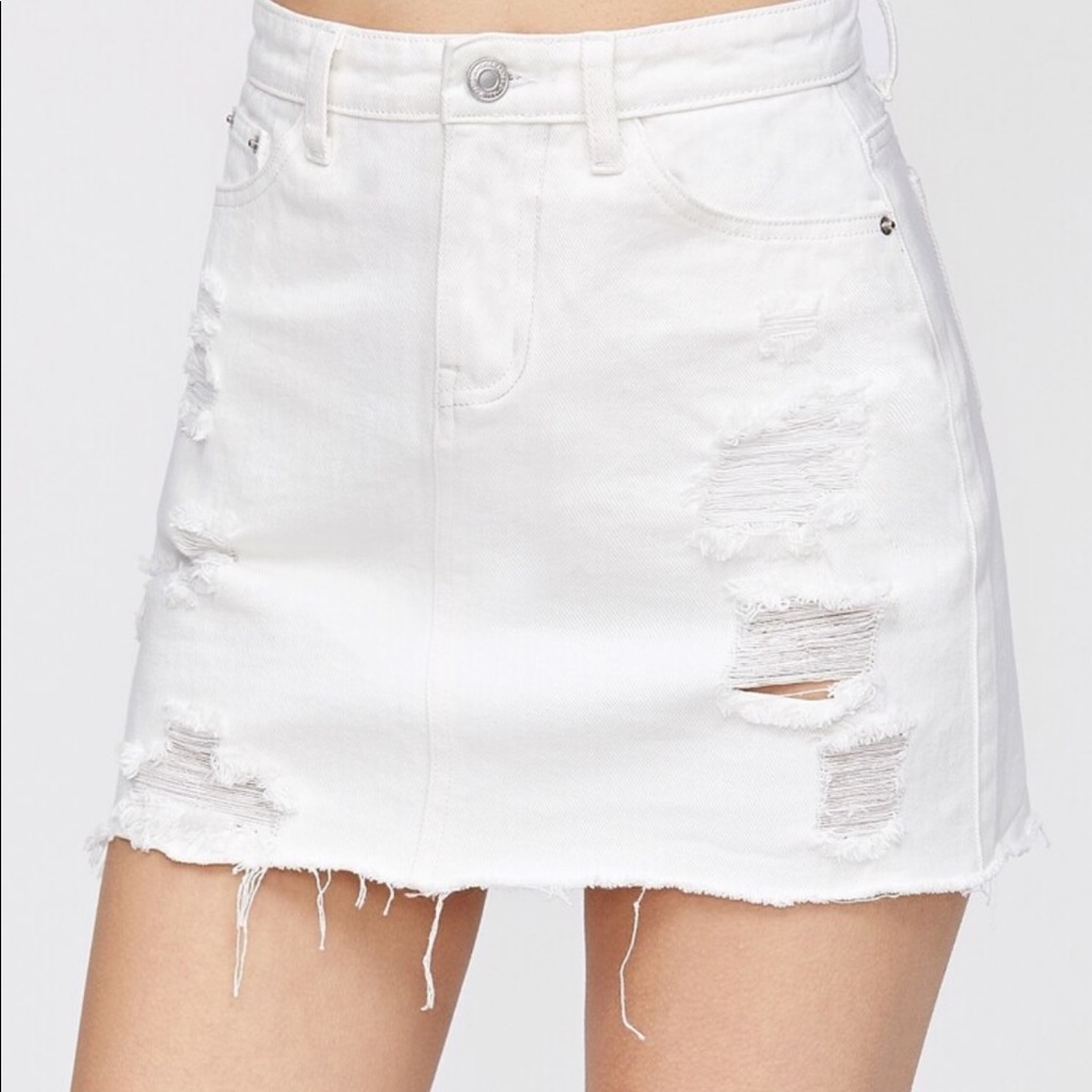 White skirt